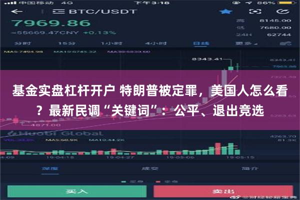 基金实盘杠杆开户 特朗普被定罪，美国人怎么看？最新民调“关键词”：公平、退出竞选