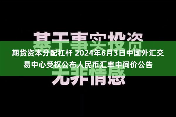 期货资本分配杠杆 2024年6月3日中国外汇交易中心受权公布人民币汇率中间价公告