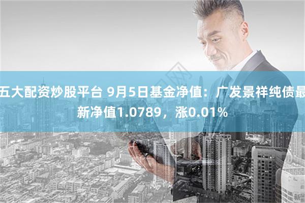 五大配资炒股平台 9月5日基金净值：广发景祥纯债最新净值1.0789，涨0.01