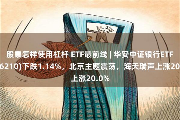 股票怎样使用杠杆 ETF最前线 | 华安中证银行ETF(516210)下跌1.1